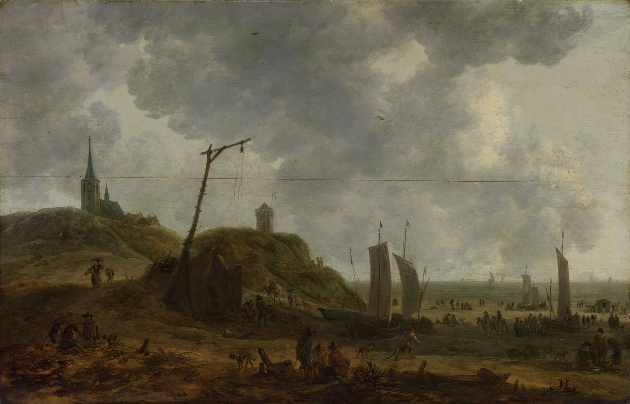 الشاطئ في كاتويجك بواسطة Adriaen van der Cabel