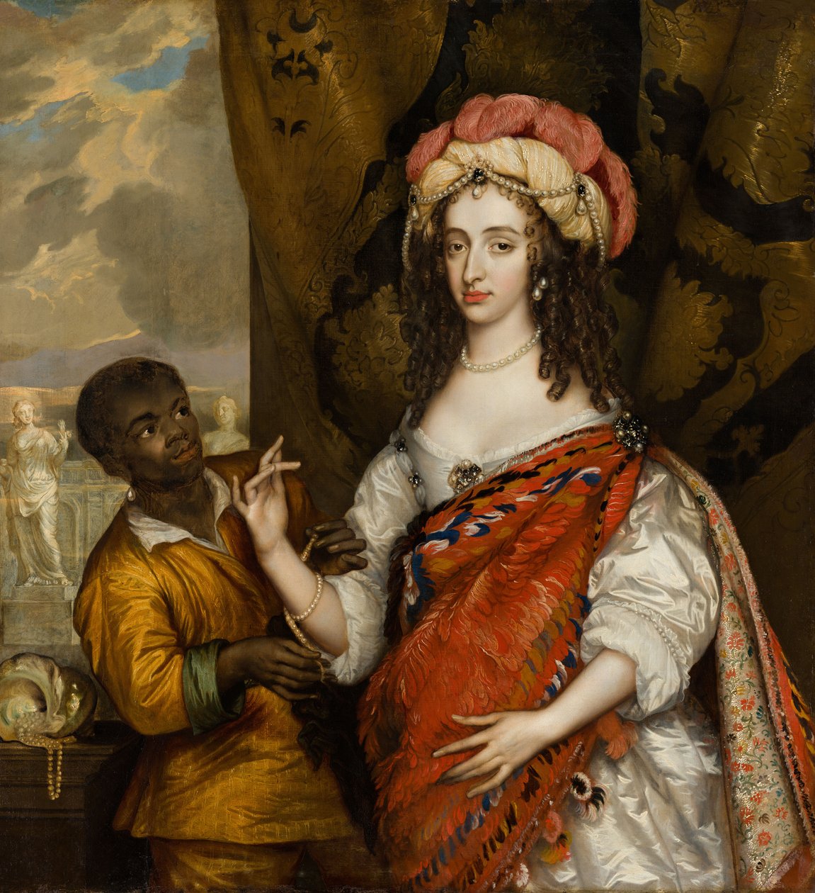 صورة لماري ستيوارت ، أميرة أورانج 1631-1660 ، حوالي 1664. بواسطة أدريان هانيمان