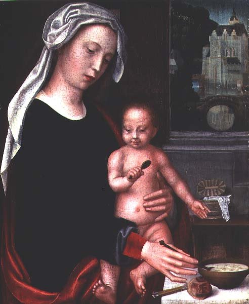 مادونا والطفل (لوحة) بواسطة Adriaen Isenbrandt أو Isenbrant