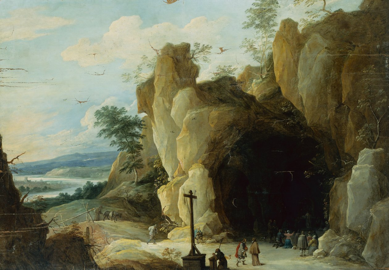 البقية في رحلة إلى مصر (النفط) بواسطة Adriaen Isenbrandt أو Isenbrant