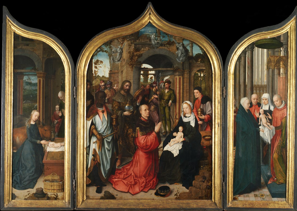 بالثلاثي ، 1510-12 (زيت على لوح) بواسطة Adriaen Isenbrandt أو Isenbrant