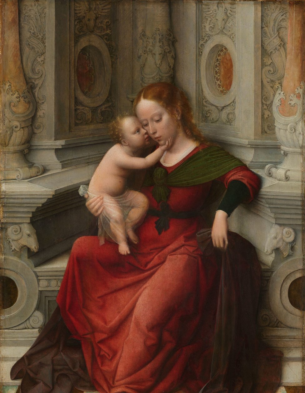 العذراء والطفل مادونا والطفل بواسطة Adriaen Isenbrant (منسوب إلى)
