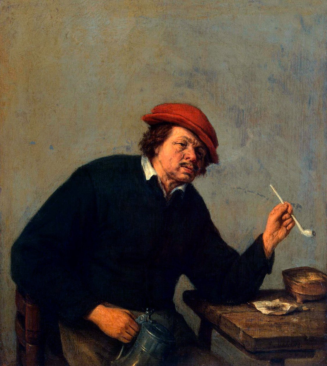 مدخن ، c1655. بواسطة Adriaen Jansz Ostade van