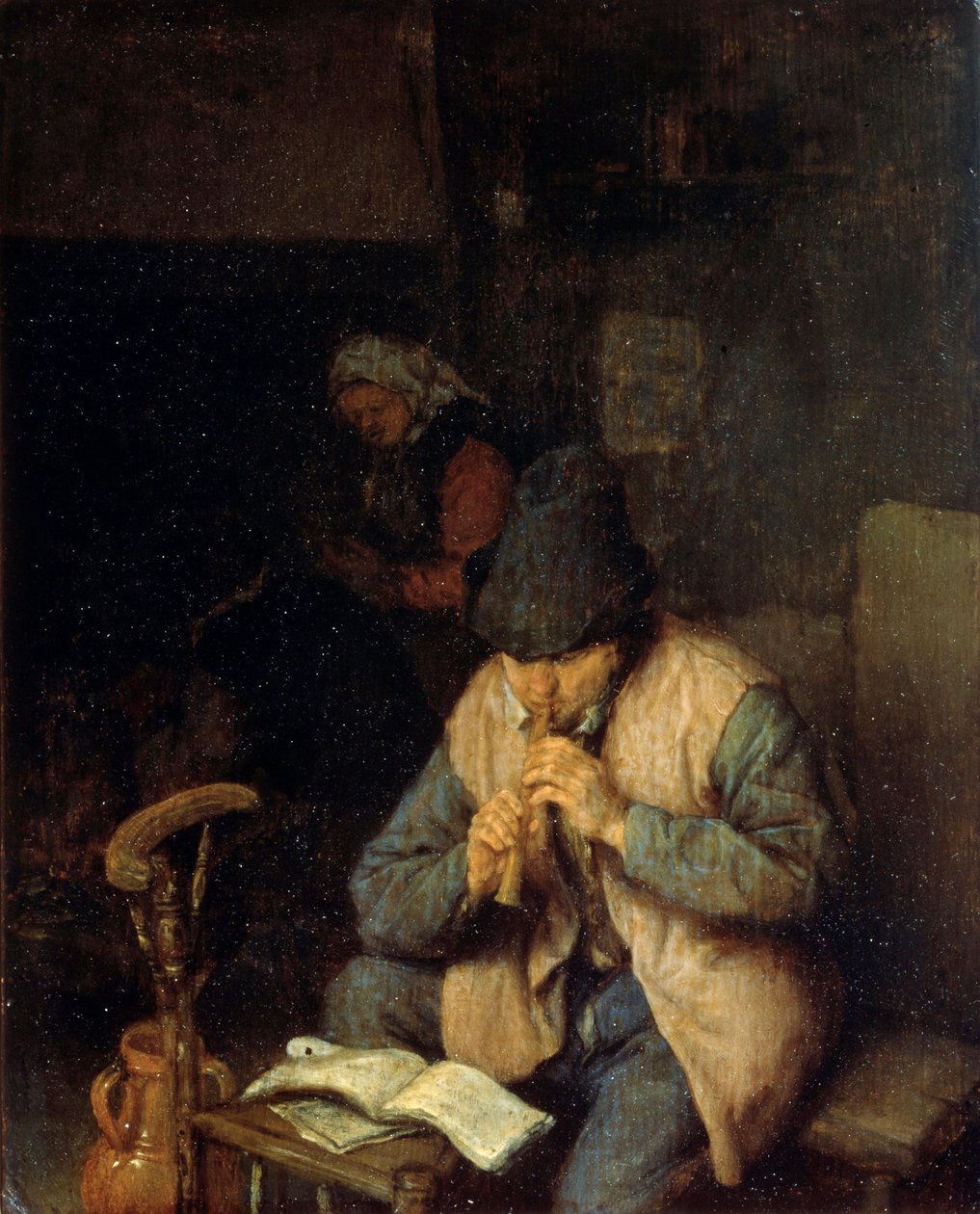 فلاوتي ، c1660 بواسطة أدريان جانز. فان أوستاد