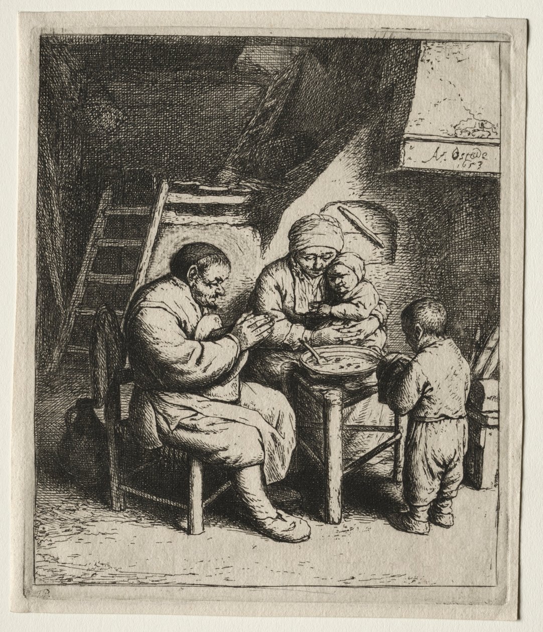 قول غريس ، 1653. بواسطة أدريان جانز. فان أوستاد