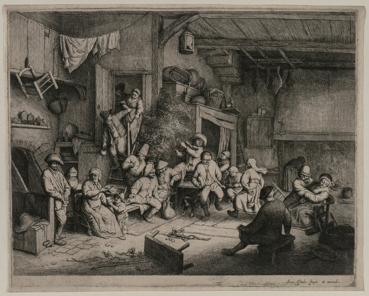 الرقص في النزل ، 1652. بواسطة أدريان جانز. فان أوستاد