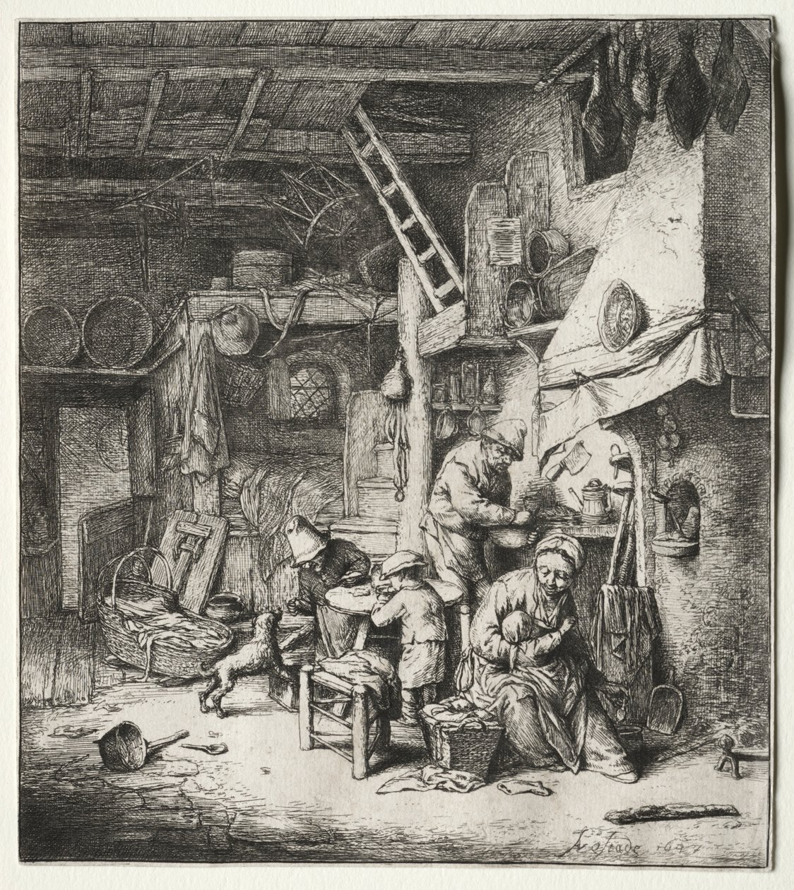 الأسرة ، 1647. بواسطة أدريان جانز. فان أوستاد