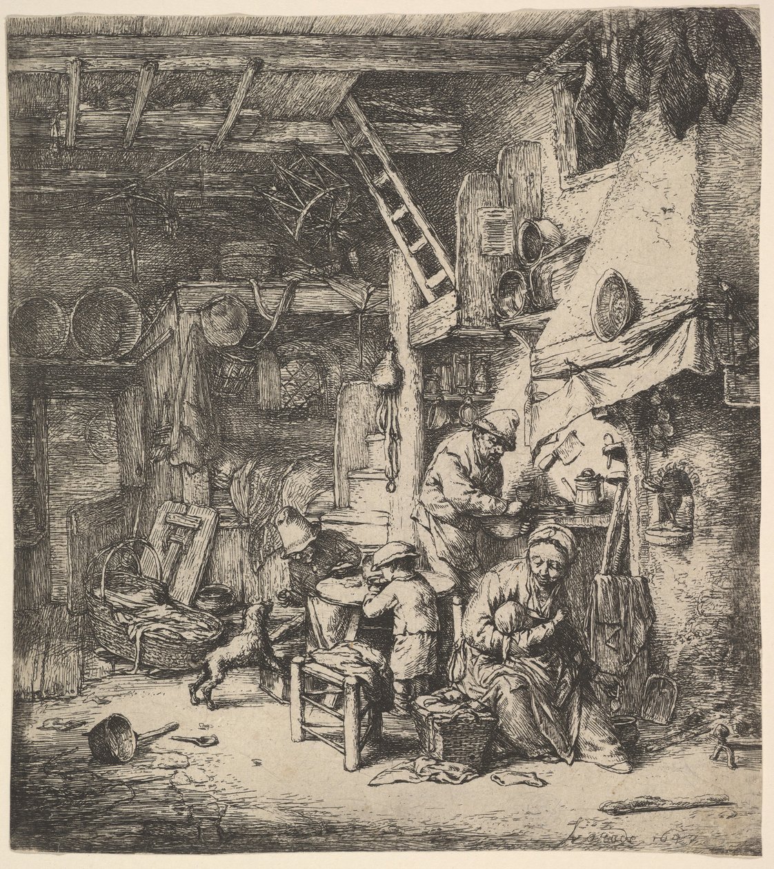 الأسرة ، 1647. بواسطة أدريان جانز. فان أوستاد