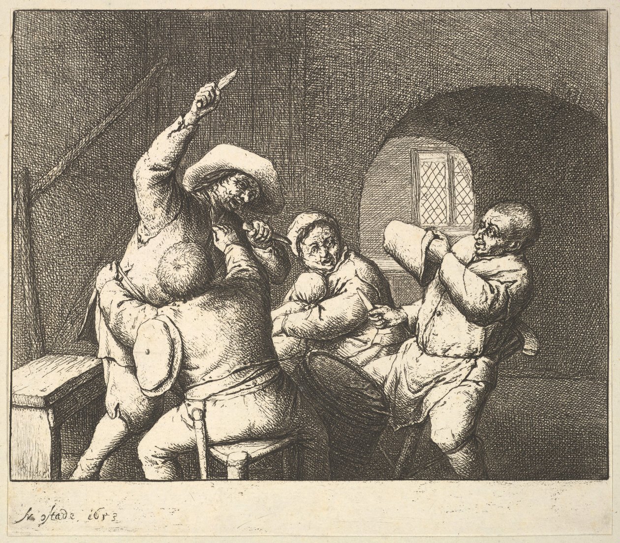 اقتحام السكين ، 1610-1685. بواسطة أدريان جانز. فان أوستاد