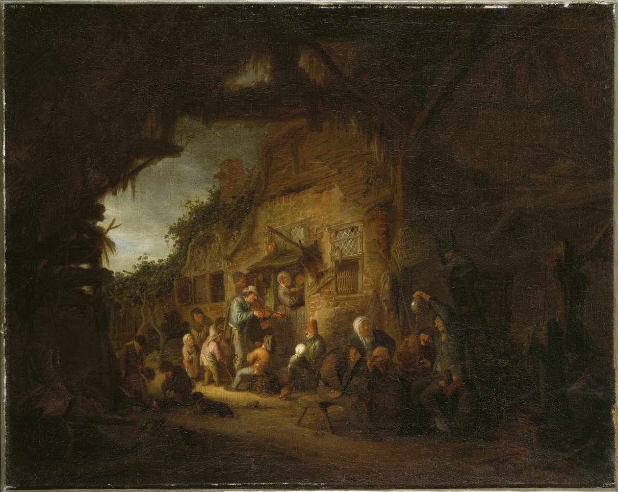 العازف العجوز 1641 بواسطة أدريان جانز. فان أوستاد