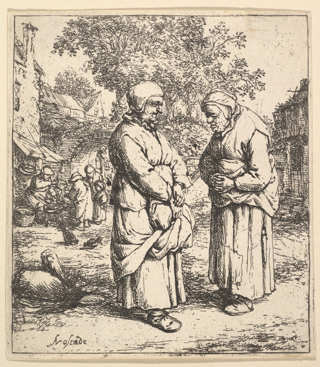 اثنين من الثرثرة ، 1610-1685. بواسطة أدريان جانز. فان أوستاد