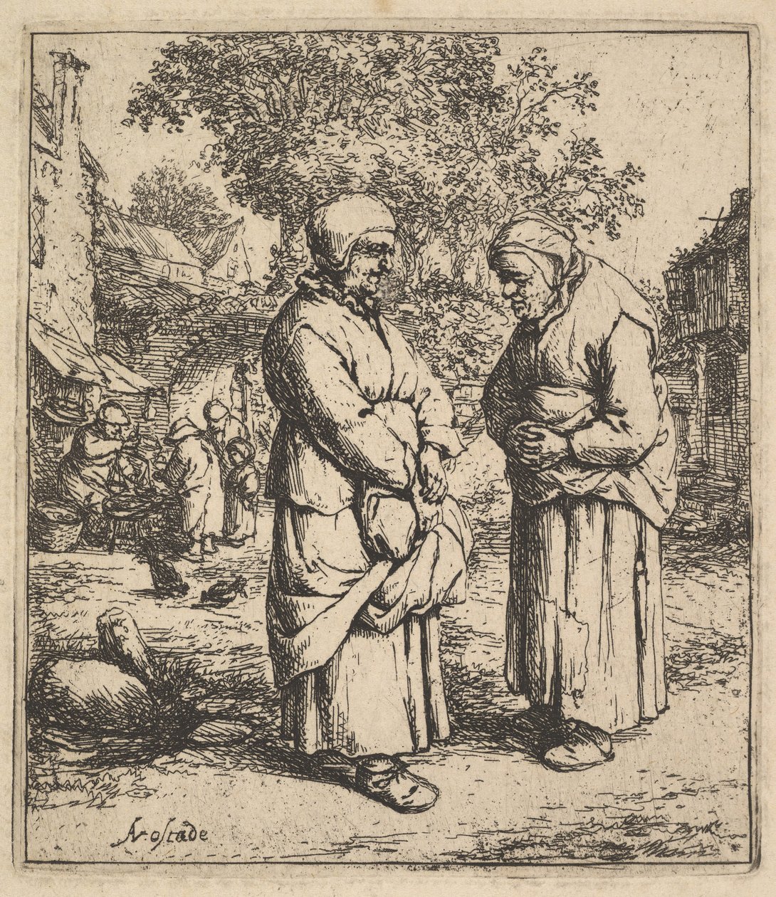 اثنين من الثرثرة ، 1610-1685. بواسطة أدريان جانز. فان أوستاد