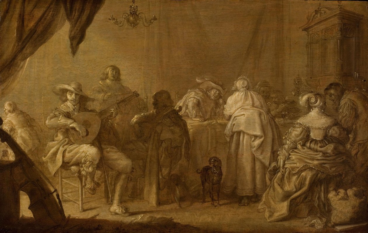 حفلة موسيقية بواسطة Adriaen Pietersz van de Venne