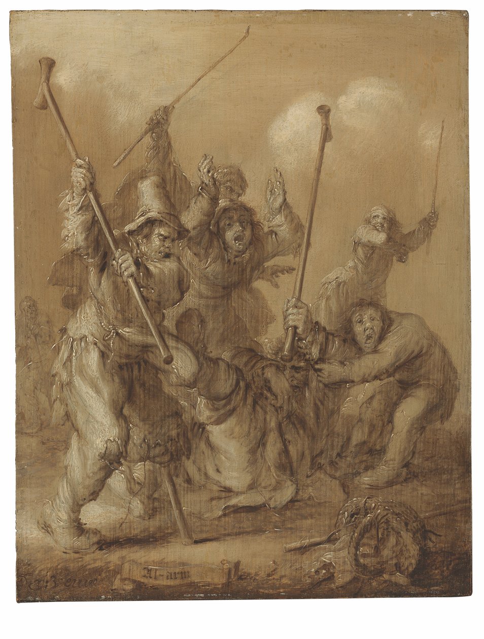 الذراع (زيت على لوح) بواسطة Adriaen Pietersz van de Venne