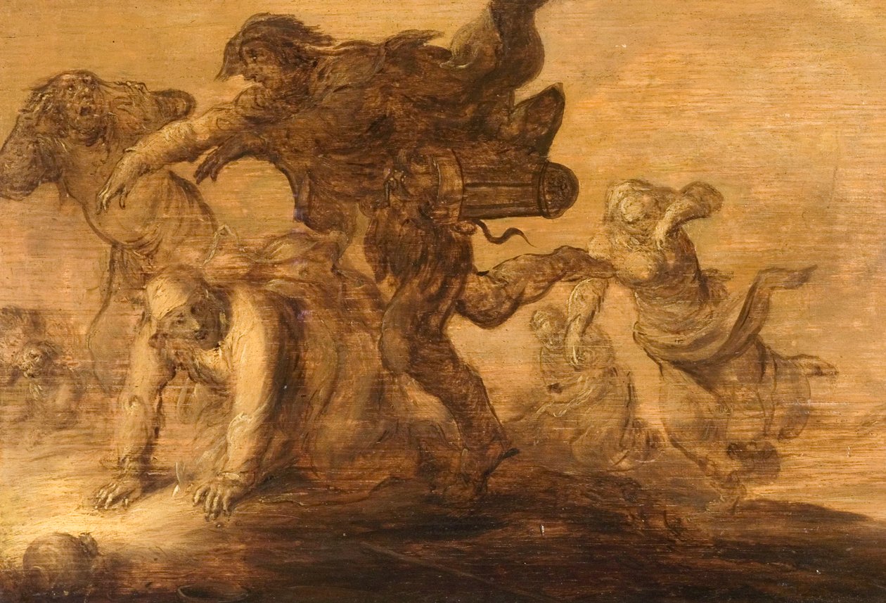 الفلاحون الفارون بواسطة Adriaen Pietersz van de Venne