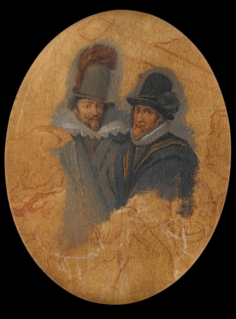 صورة للأمراء موريتس (1567-1625) وفريدريك هندريك (1584-1647) بواسطة Adriaen Pietersz van de Venne