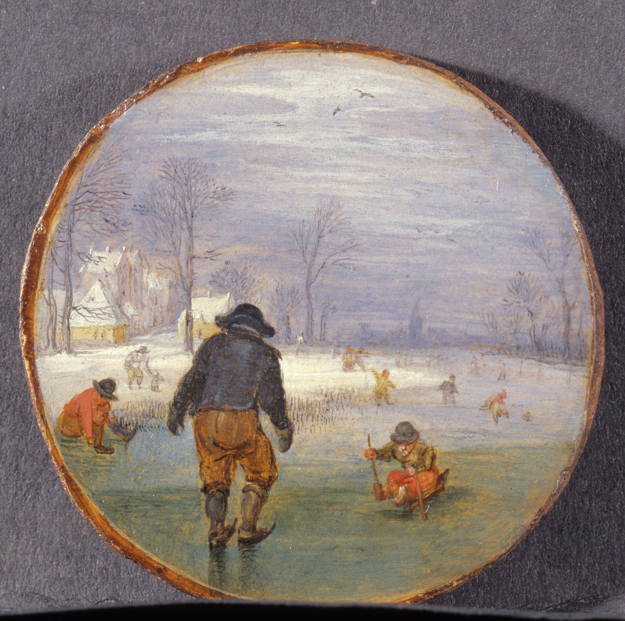 المتزلجون في المناظر الطبيعية (لوحة) بواسطة Adriaen Pietersz van de Venne