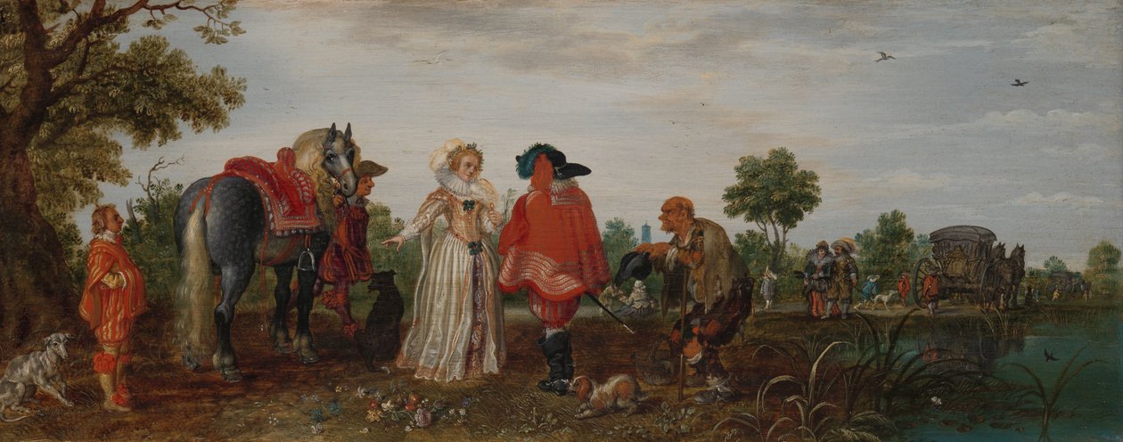 الربيع (الاجتماع) بواسطة Adriaen Pietersz van de Venne