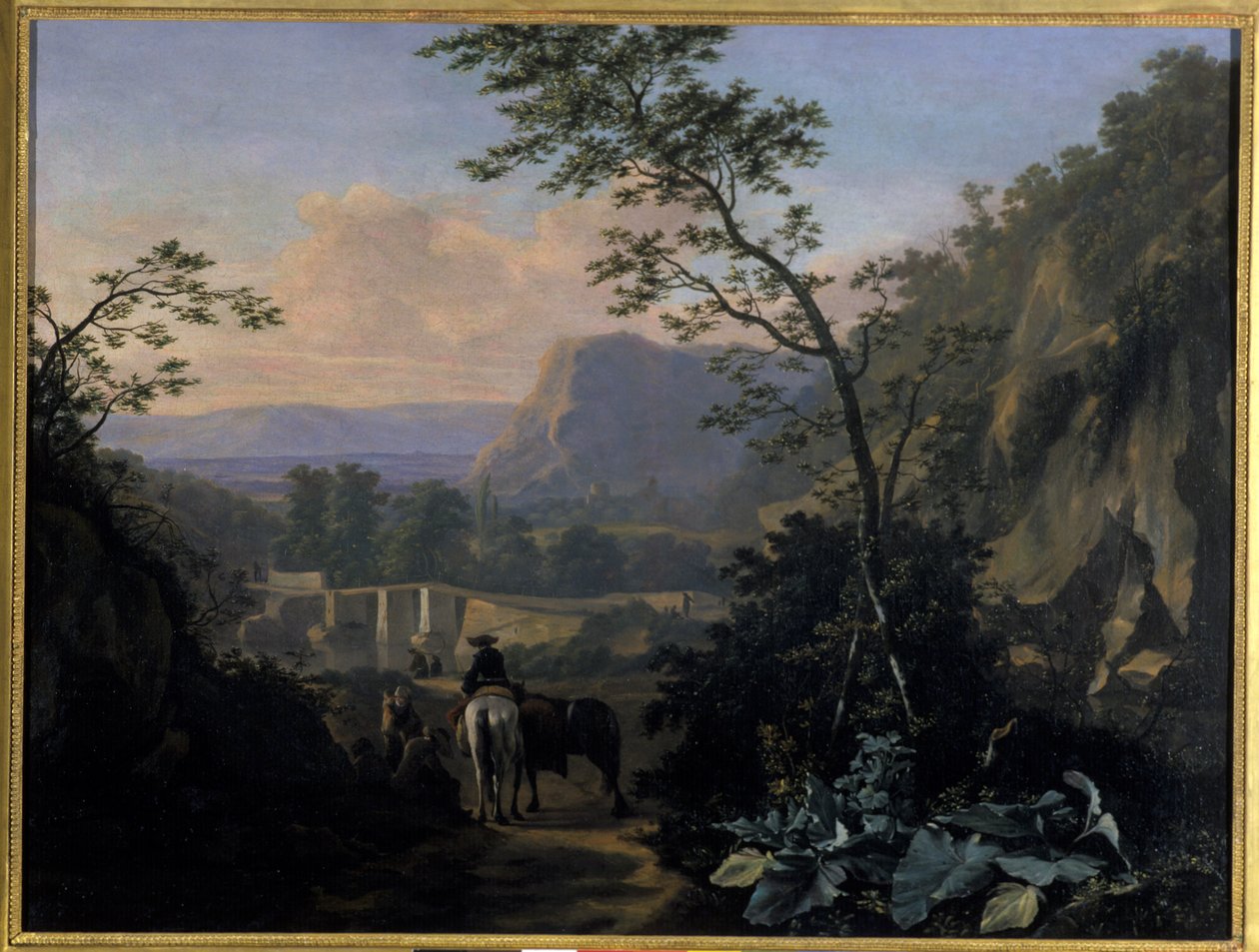 المناظر الطبيعية الجنوبية مع رايدر ، 1654 بواسطة Adriaen van Eemont