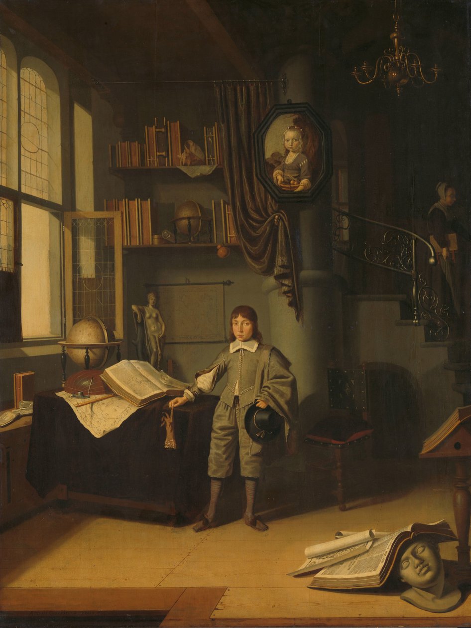 شاب في دراسة بواسطة Adriaen van Gaesbeeck