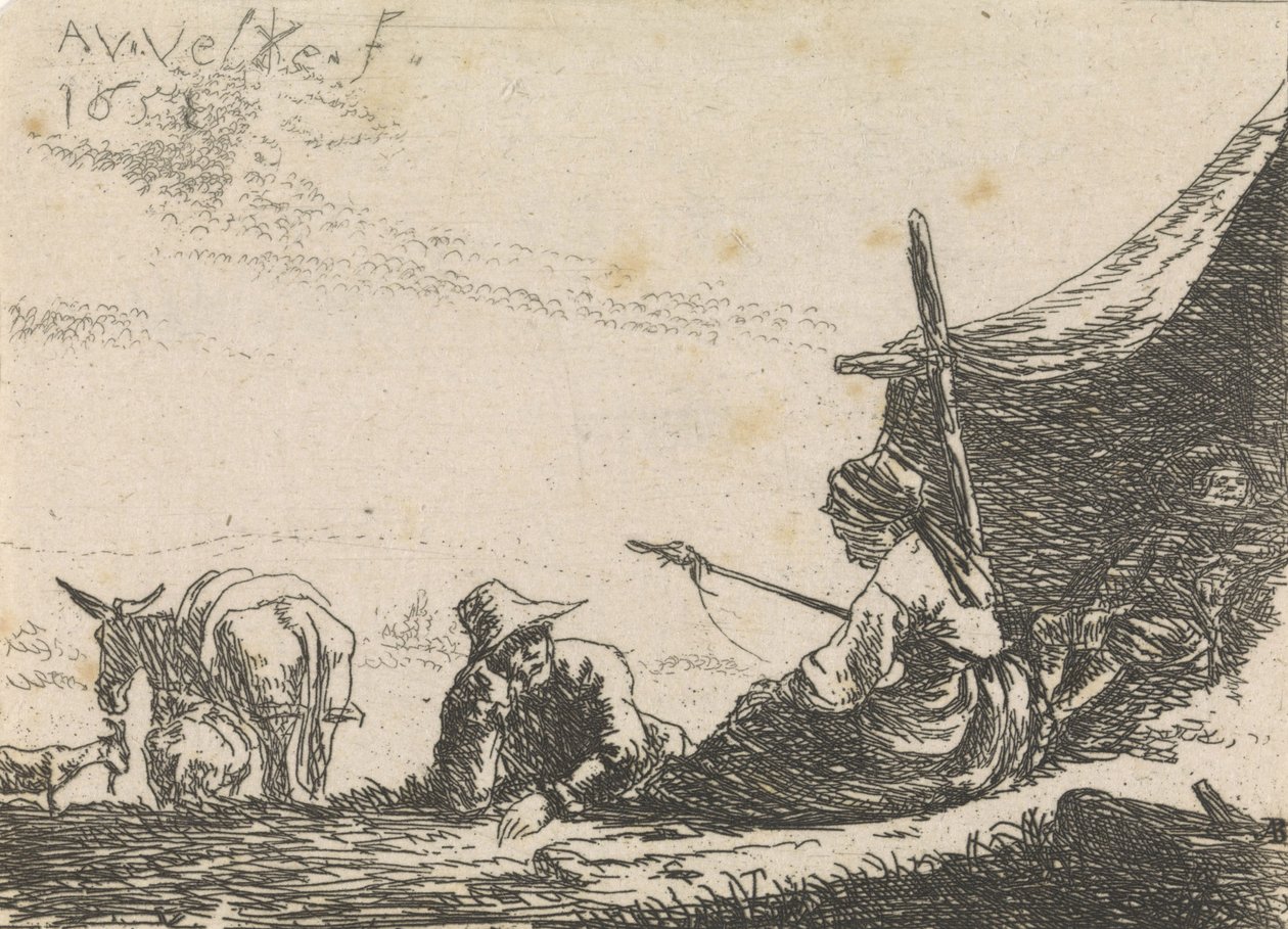 أرقام خيمة ، 1653 بواسطة أدريان فان دي فيلدي
