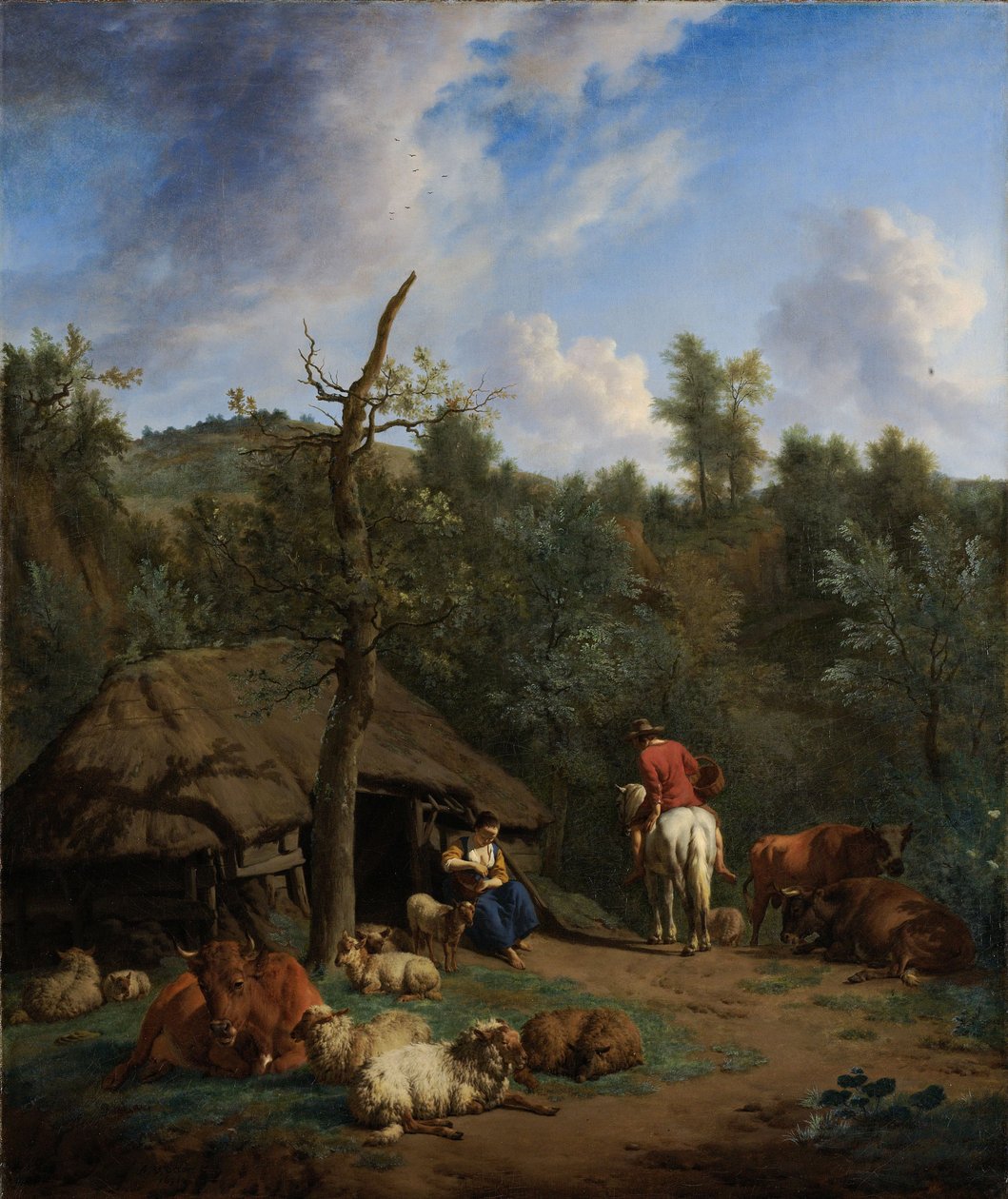 الكوخ ، 1671 بواسطة أدريان فان دي فيلدي