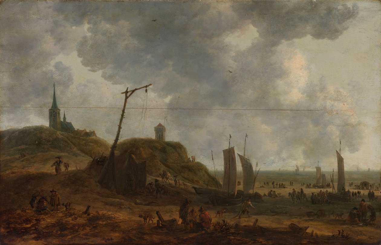 الشاطئ في كاتويك بواسطة Adriaen van der Kabel