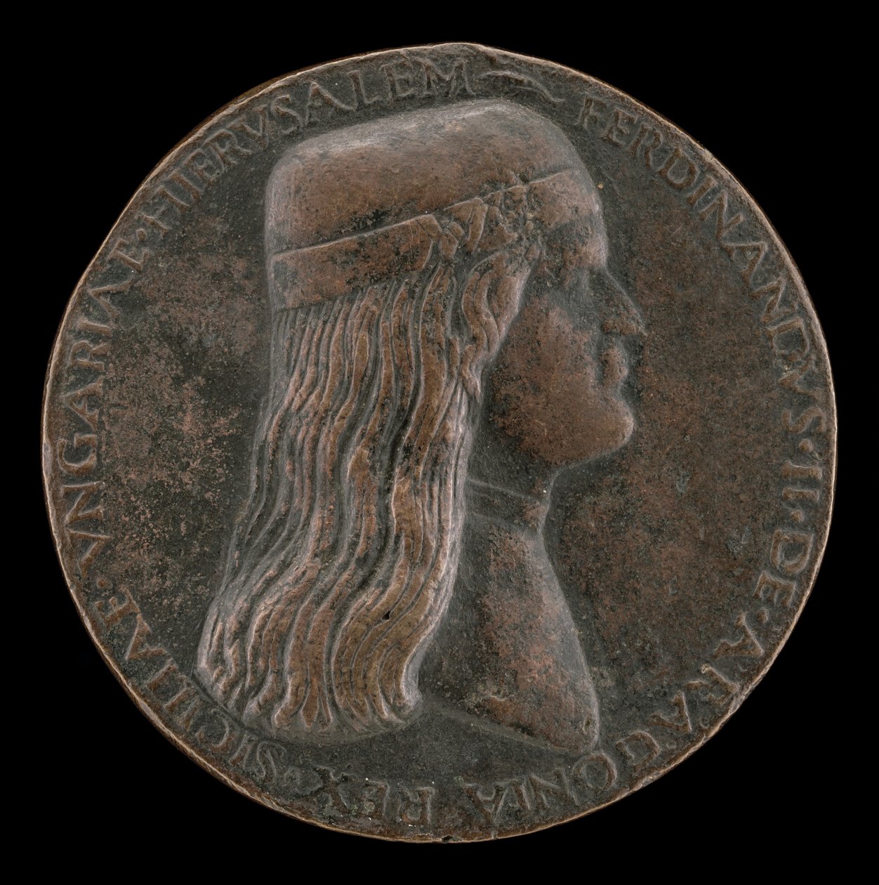فرديناند الثاني ملك أراغون ، توفي عام 1496 ، أمير كابوا وملك نابولي 1495 [الوجه] ، 14951496. بواسطة أدريانو فيورنتينو