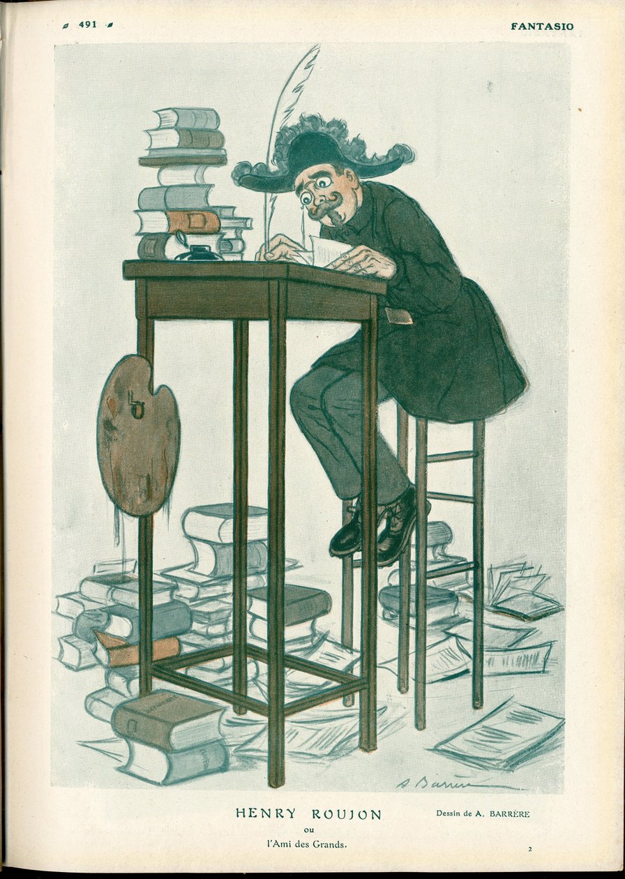 Fantasio, ca. 1912_2_15 - Illustration of A Barrere (1874-1931): Fine Arts, Reading Write - Roujon Henry بواسطة أدريان باريري