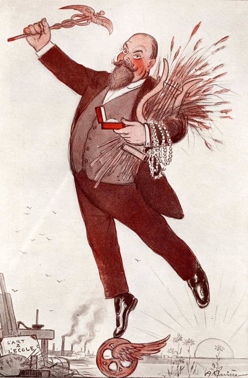 صورة للشاعر والسياسي موريس كويبا (1866-1931) (موريس بوكاي) - رسم لأدريان بارير (1874-1931) مستمد من quot;quot;فانتاسيوquot;quot; 1911 بواسطة أدريان باريري