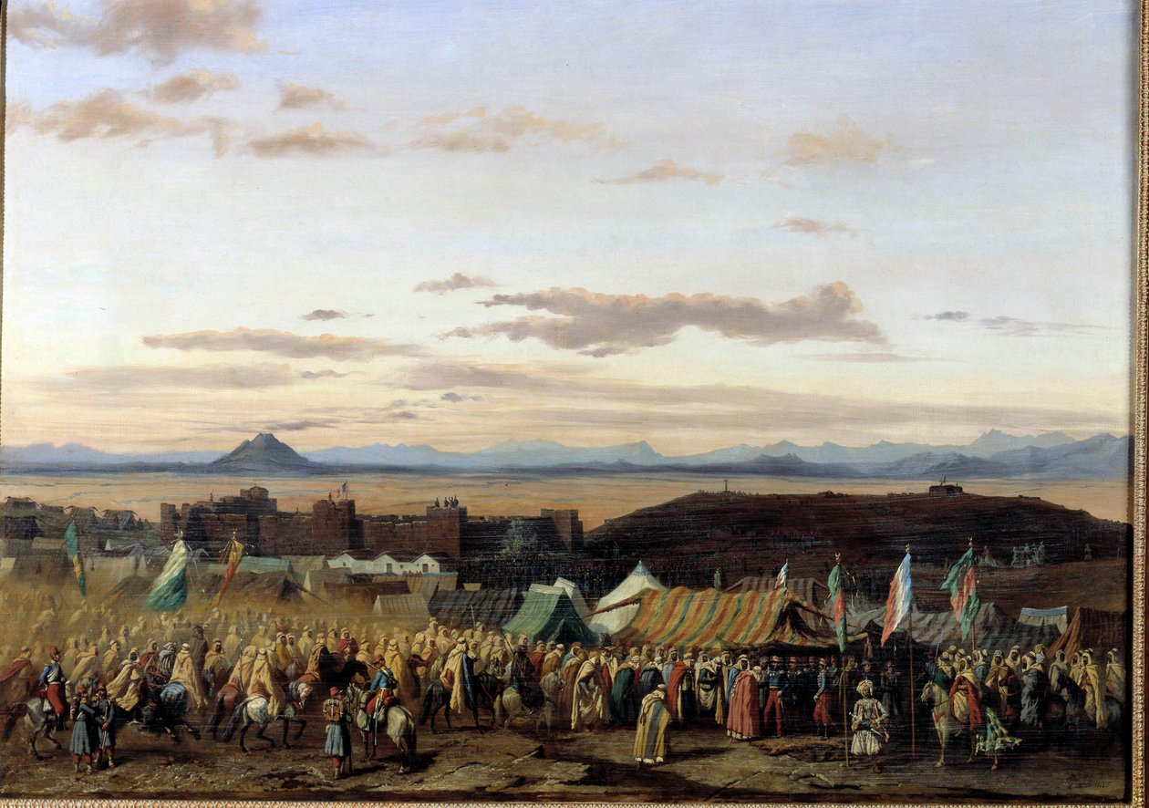القبض على سطيف في الجزائر من قبل قوات دوق أورليانز لوحة أدريان دوزاتس (1804-1868) 1839 أورليانز ، متحف الفنون الجميلة بواسطة أدريان دوزاتس