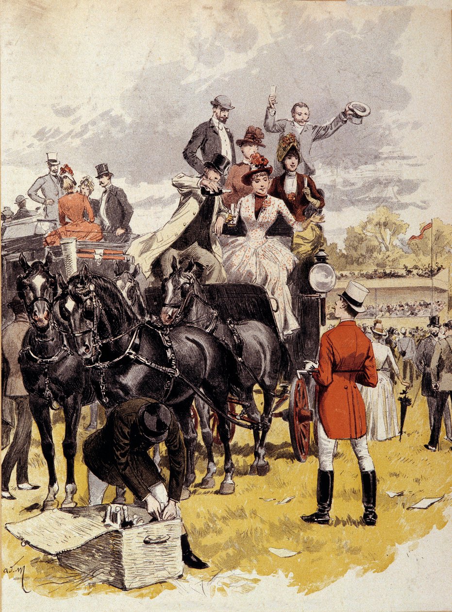 دورة صليب بواسطة بيرني رسم بواسطة أدريان ماري (1848-1891) باريس القرن التاسع عشر ، الفنون الزخرفية بواسطة أدريان إيمانويل ماري