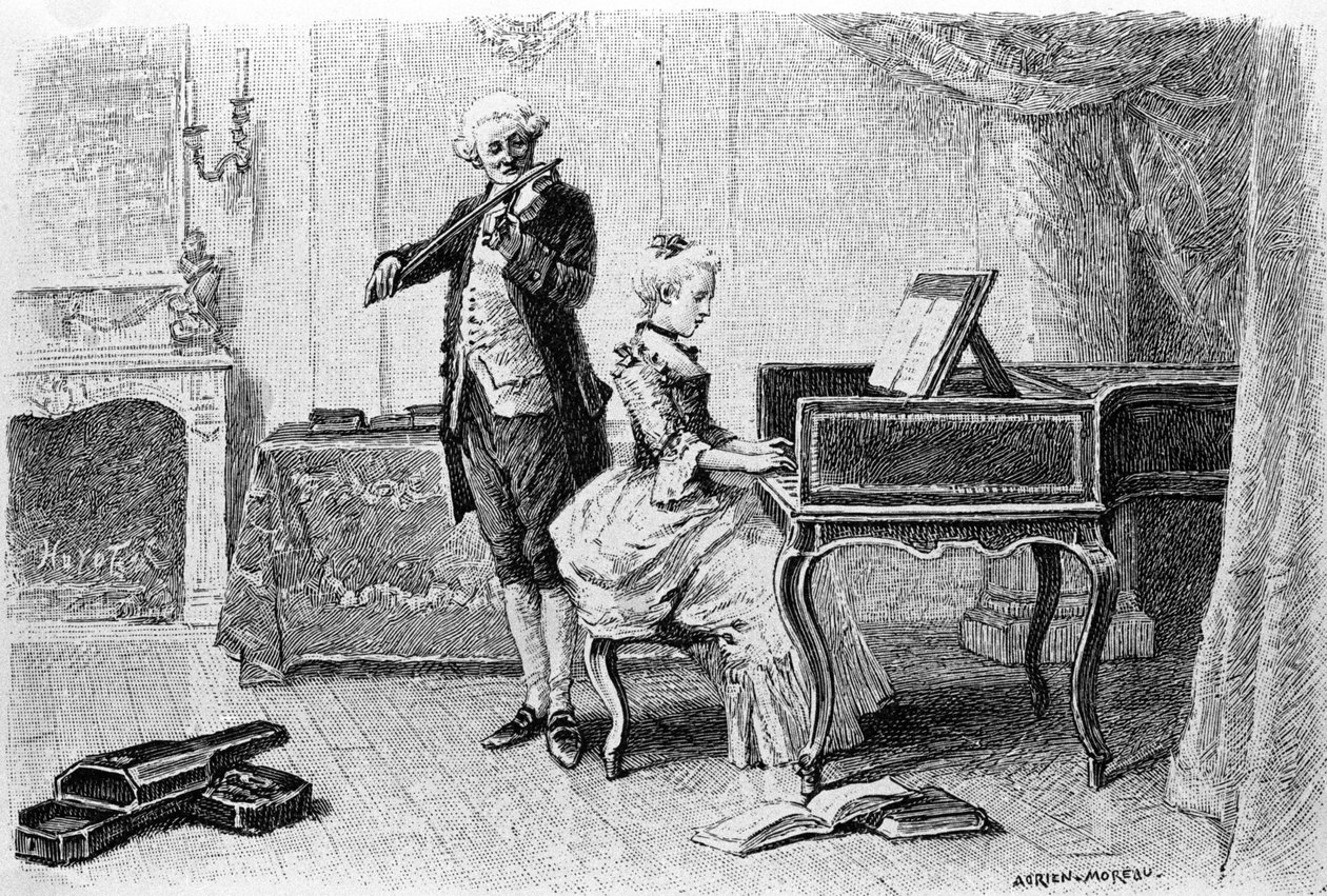 نقش أدريان مورو (1843-1906) يوضح "كانديد" بقلم فرانسوا ماري أرويت ديت فولتير (1694-1778). بواسطة أدريان مورو