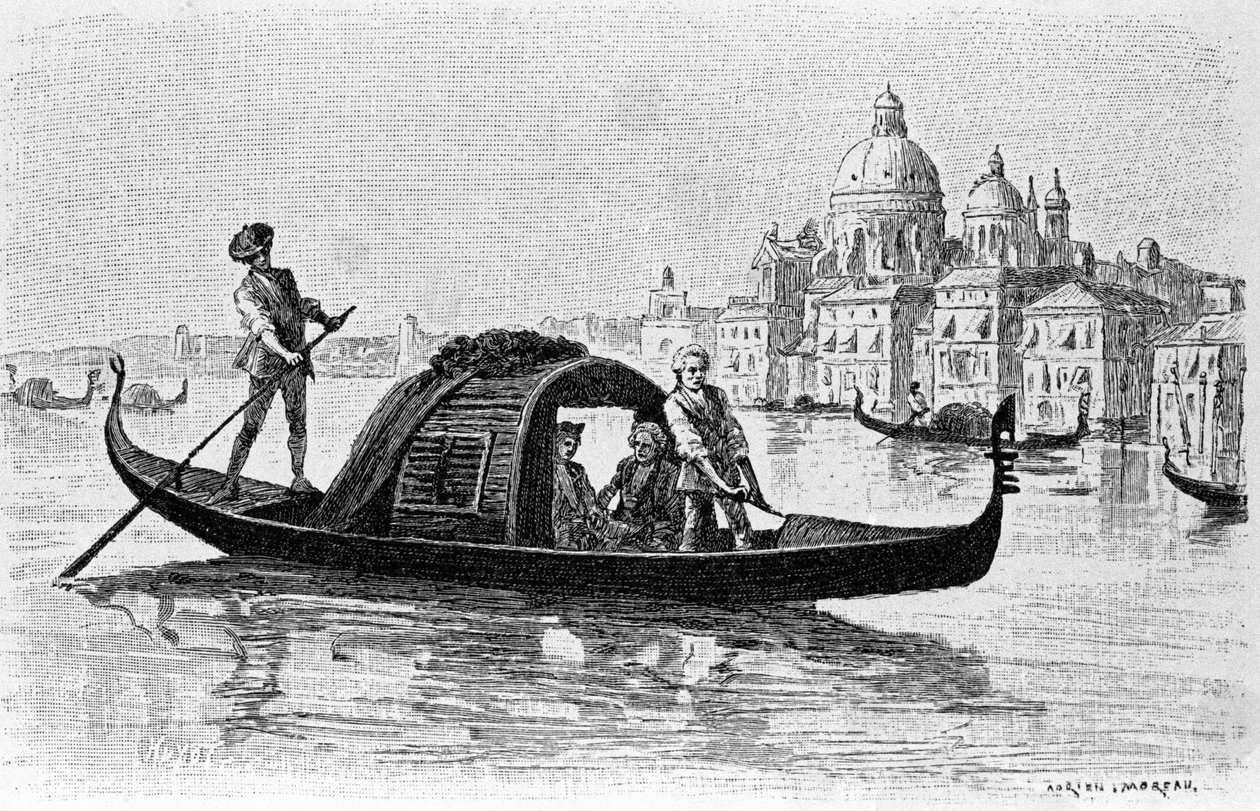 نقش أدريان مورو (1843-1906) يوضح "كانديد" بقلم فرانسوا ماري أرويت ديت فولتير (1694-1778). بواسطة أدريان مورو