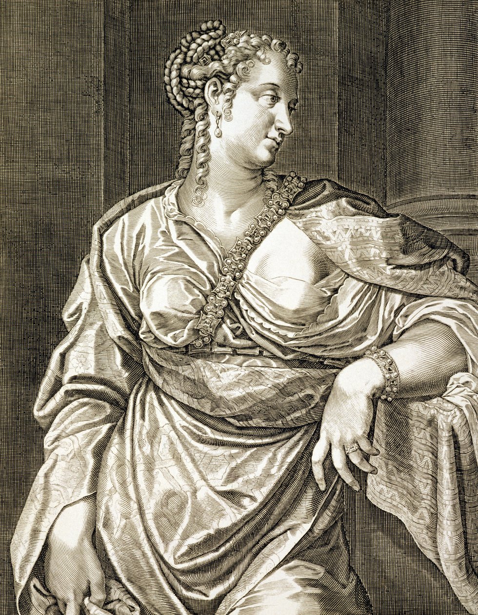 زوجة Agrippina من طبريا بواسطة Aegidius Sadeler أو Saedeler