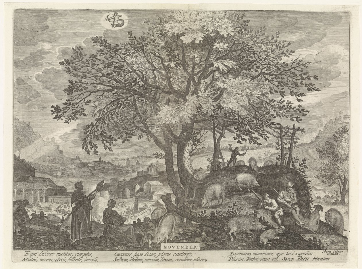 نوفمبر (العنوان على الكائن) الاثني عشر شهرًا (عنوان المسلسل) بواسطة إجيديوس سادلر (الثاني)