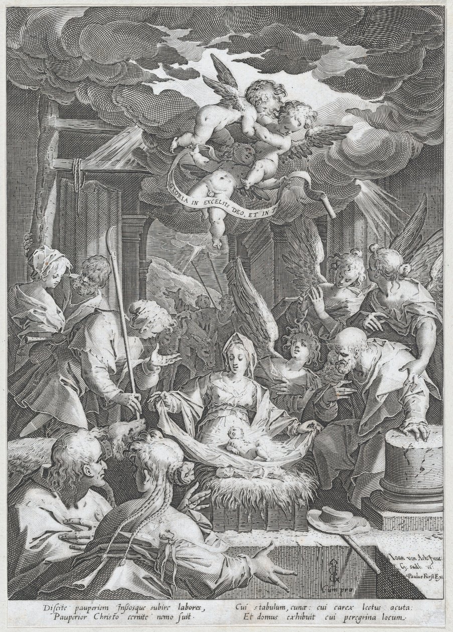 الميلاد ، 1588. بواسطة Aegidius Sadeler II