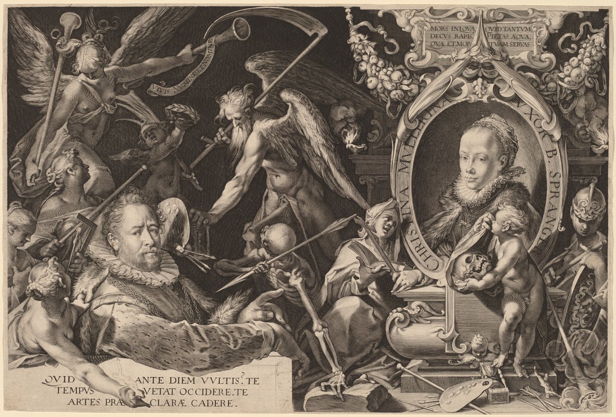 Bartholomaeus Spranger وزوجته الراحلة كريستينا مولر بواسطة إيجيديوس سادلير الثاني ، بعد بارثولوماوس سبرينجر