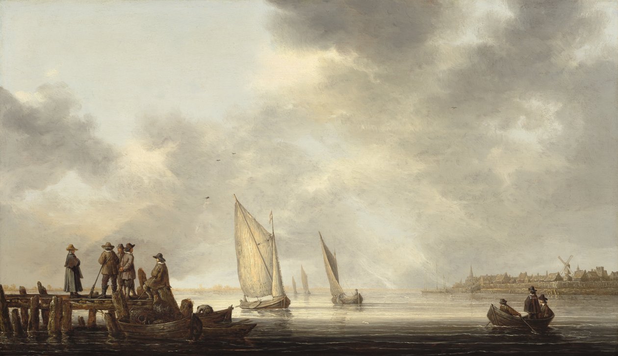 رصيف يطل على Dordrecht بواسطة آلبرت كويب