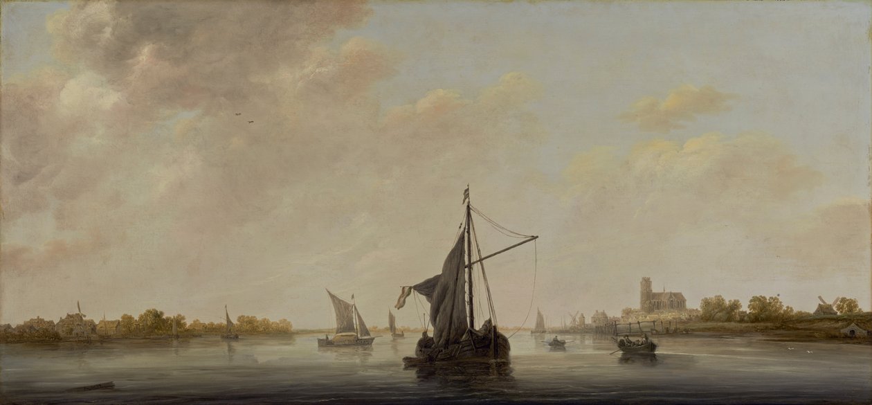 نظرة على ماس في دوردريخت ، c.1645-46 بواسطة آلبرت كويب