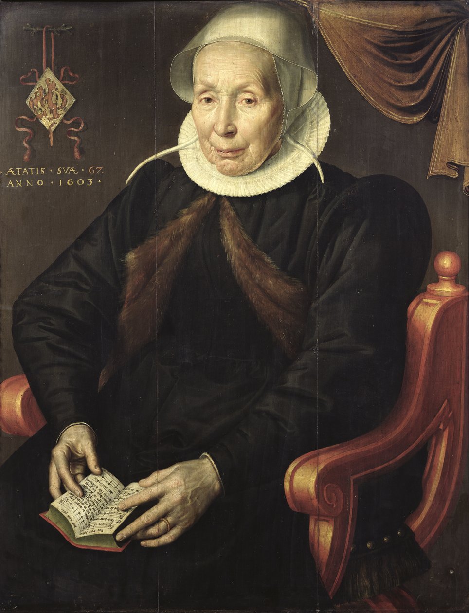 صورة لامرأة مسنة ، 1603 بواسطة Aert Pietersz.