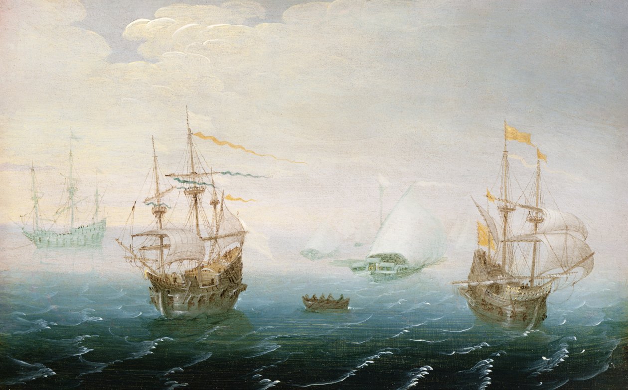 الشحن على البحار العاصفة بواسطة Aert van Antum