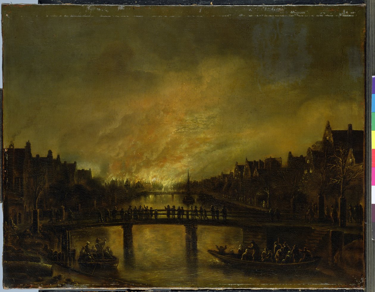 حريق في أمستردام بواسطة Aert van der Neer