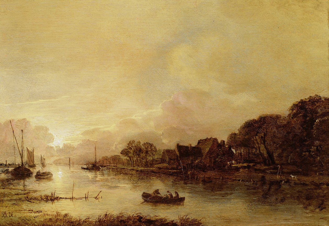 منظر النهر بواسطة Aert van der Neer