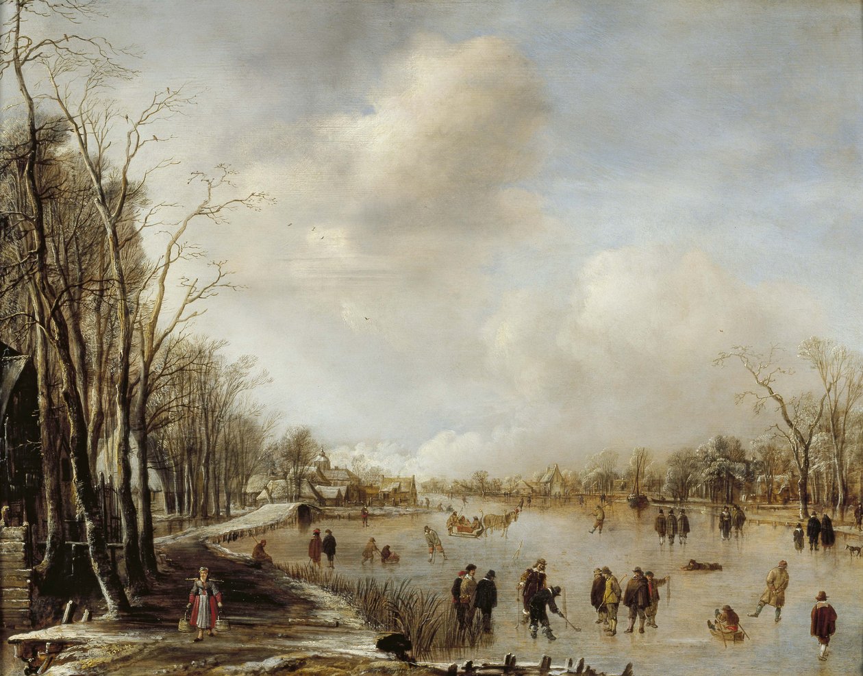 المناظر الطبيعية الشتوية ، 1645 بواسطة Aert van der Neer