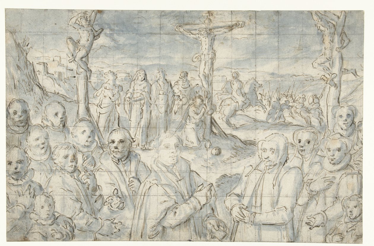 صلب مع المؤسس وعائلته بواسطة Aert Pietersz.