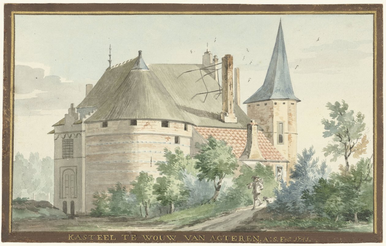 القلعة في Wouw CASTLE IN WOUW VAN AGTEREN (العنوان على الكائن) بواسطة عيرت شومان