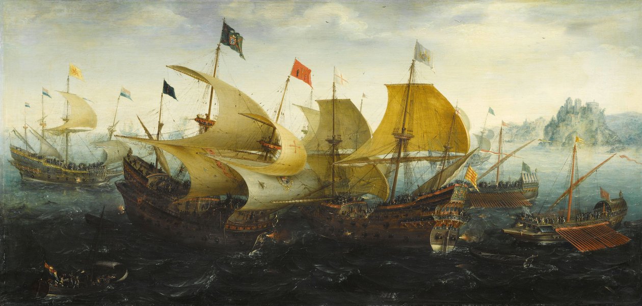 معركة قادس عام 1587 بواسطة Aert van Antum