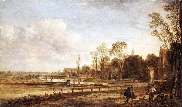 منظر طبيعي بالقرب من هارلم بواسطة Aert van der Neer