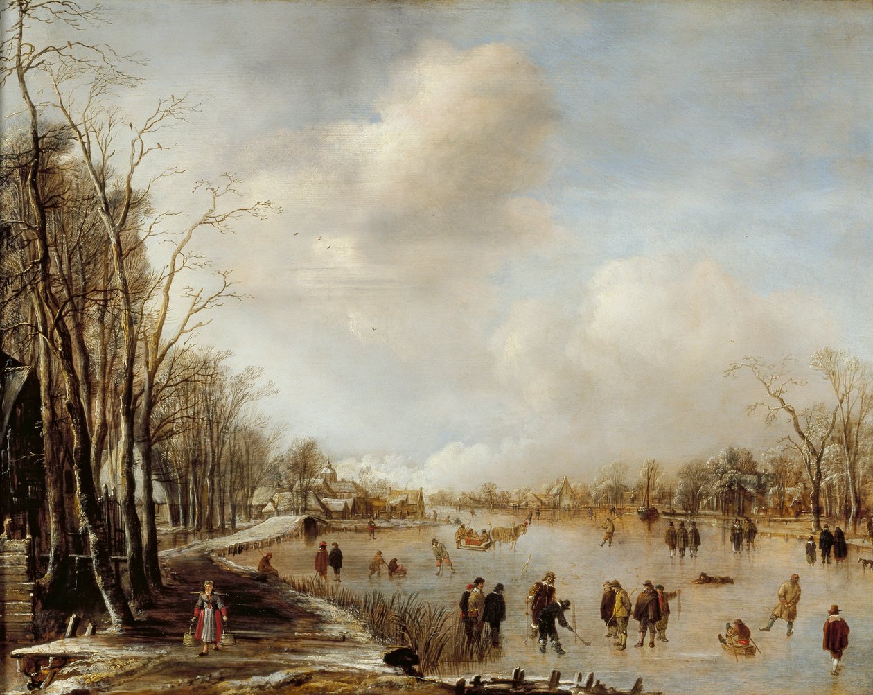 المناظر الطبيعية الشتوية ، 1645 بواسطة Aert van der Neer